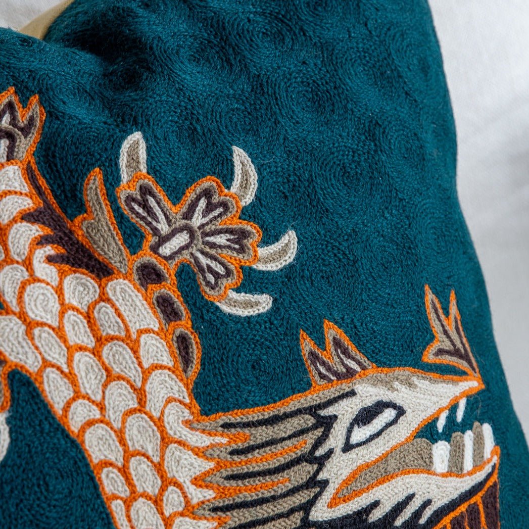 Bowie Pillow Lindell & Co Turquoise