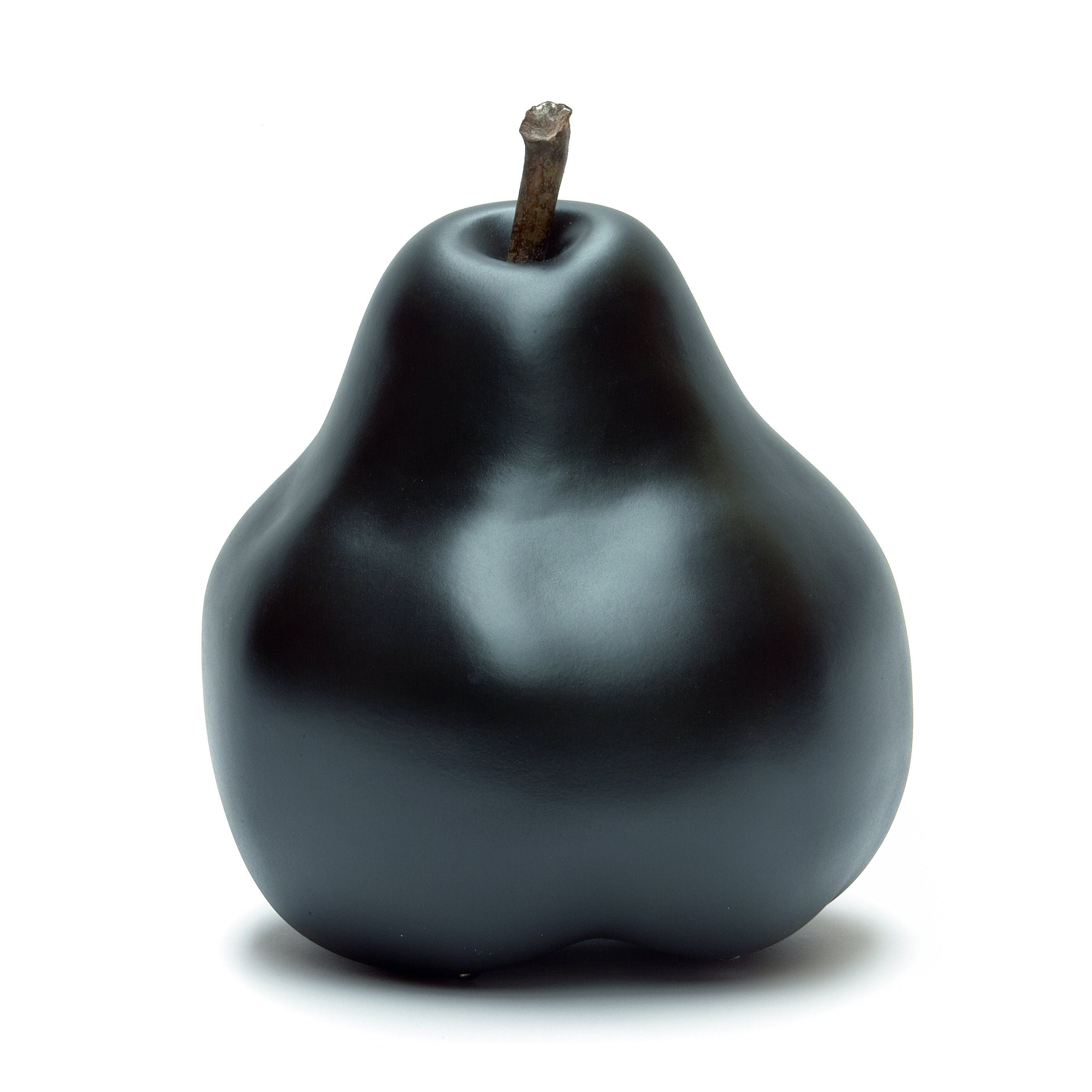 Pear Sculpture Black